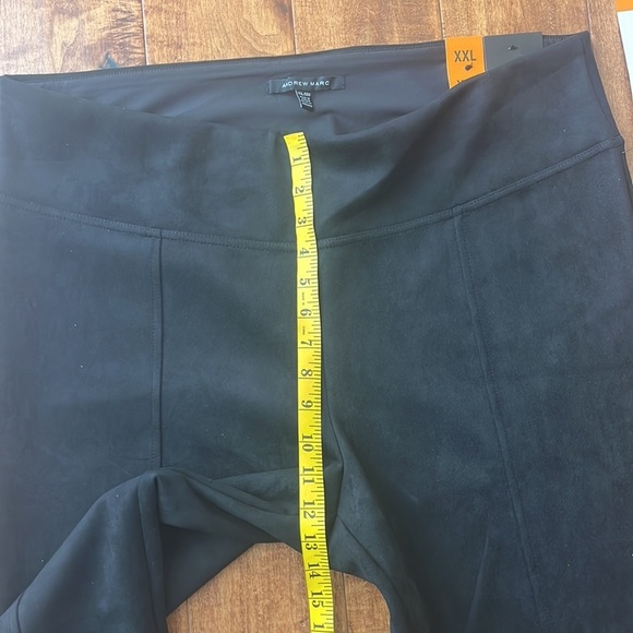 NWT Andrew Marc black Faux Suede Skinny Pants    Size XXL - Picture 12 of 13